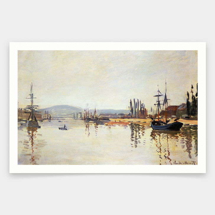 Claude Monet,The Seine Below Rouen,art prints,Vintage art,canvas wall art,famous art prints,V1174