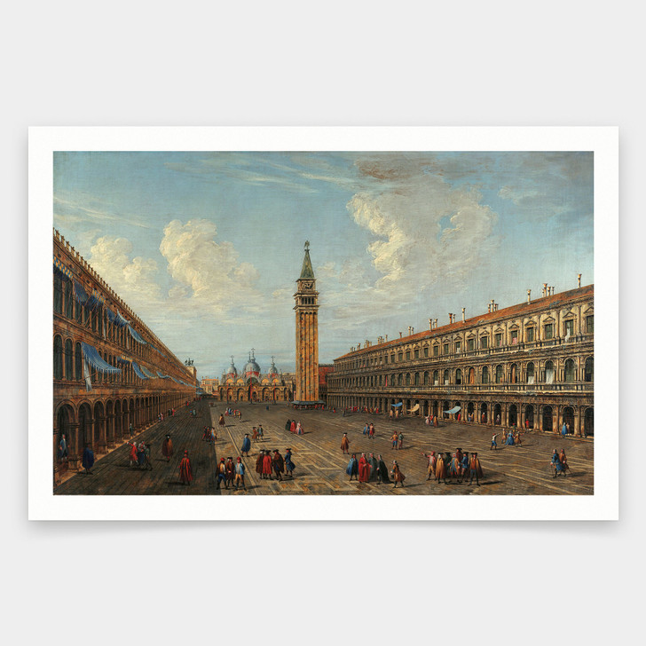 School of Canaletto,Saint Mark's Basilica,art prints,Vintage art,canvas wall art,famous art prints,V2007