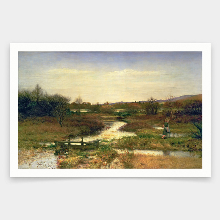 Sir John Everett Millais,Lingering Autumn,art prints,Vintage art,canvas wall art,famous art prints,V2016