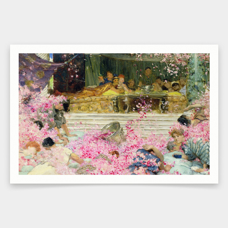 Sir Lawrence Alma-Tadema,Study for The Roses of Heliogabulus,art prints,Vintage art,canvas wall art,famous art prints,V2017