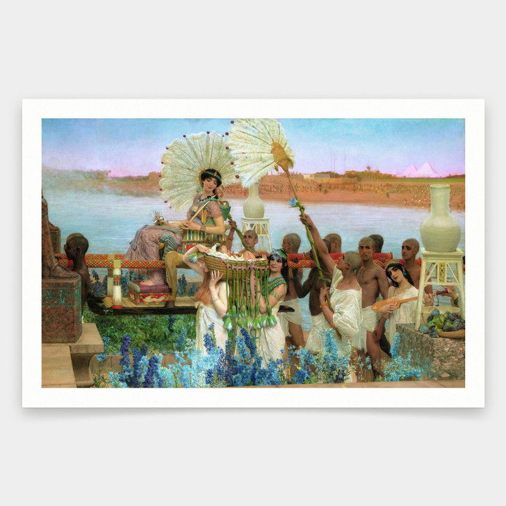 Sir Lawrence Alma-Tadema,The finding of Moses, 1904,art prints,Vintage art,canvas wall art,famous art prints,V2018