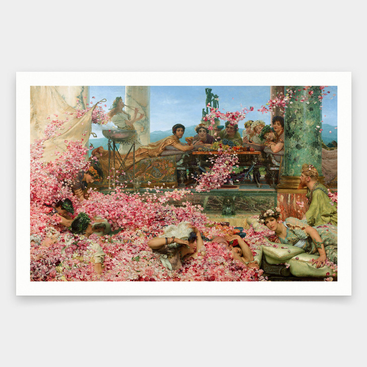 Sir Lawrence Alma-Tadema,The Roses of Heliogabalus,art prints,Vintage art,canvas wall art,famous art prints,V2019