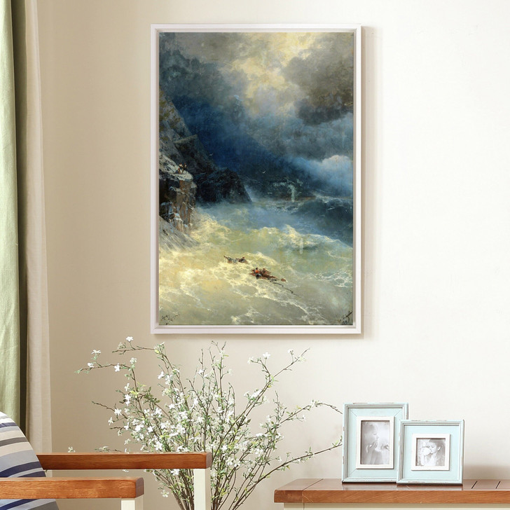 Ivan Konstantinovich Aivazovsky,Storm,seascape waves,large wall art,framed wall art,canvas wall art,large canvas,M2600