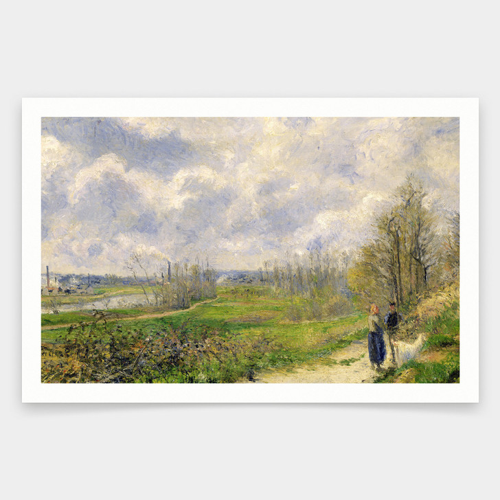 Camille Pissarro,La Sente du Chou near Pontoise,art prints,Vintage art,canvas wall art,famous art prints,V1074