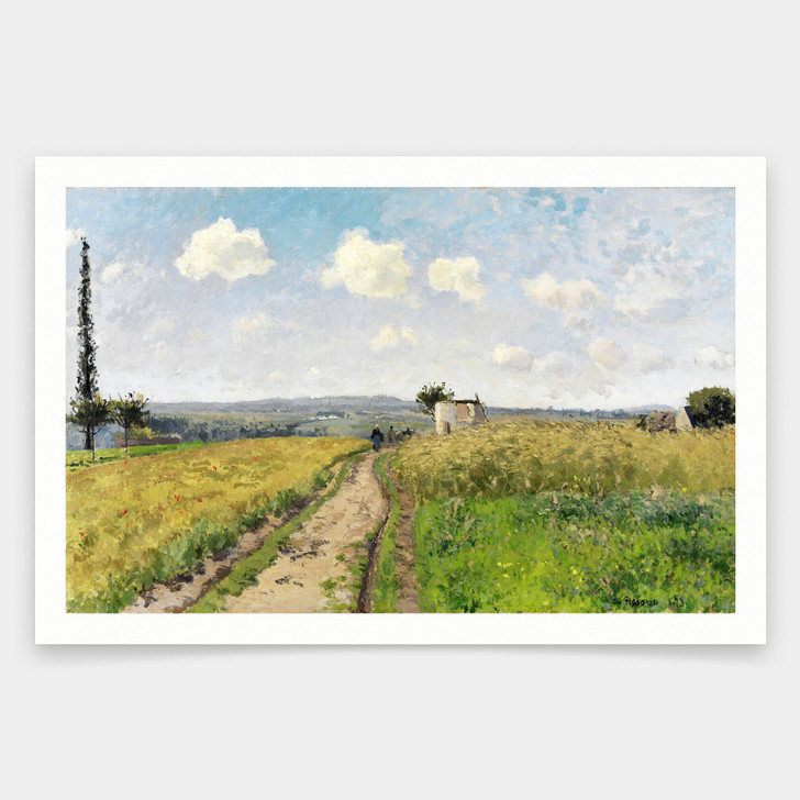 Camille Pissarro,June Morning at Pontoise,art prints,Vintage art,canvas wall art,famous art prints,V1073