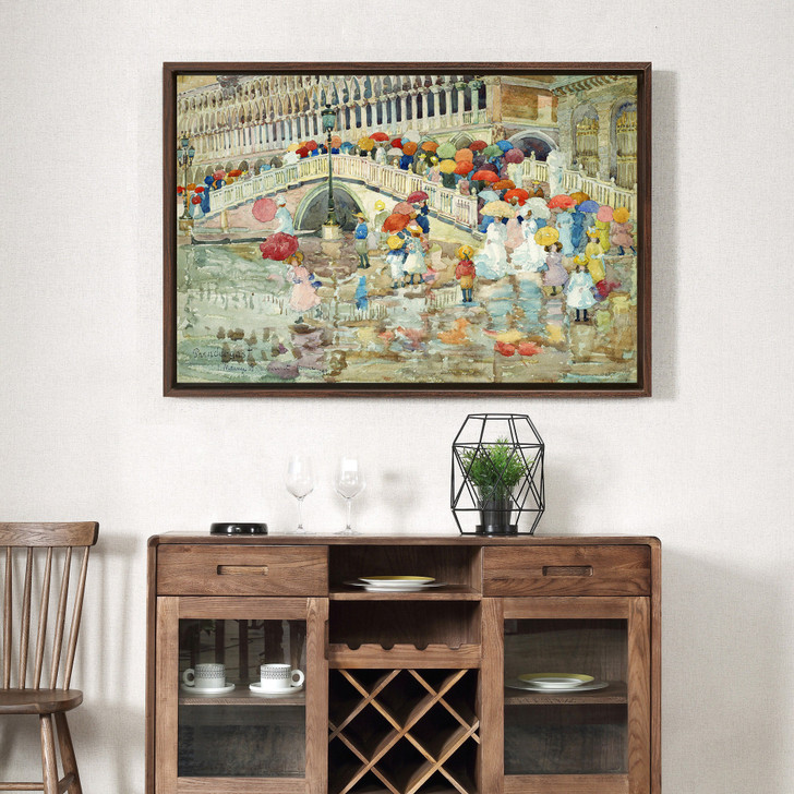 Maurice Prendergast,Umbrellas In The Rain,Canvas Print,Canvas Art,Canvas Wall Art,Large Wall Art,Framed Wall Art,P2015