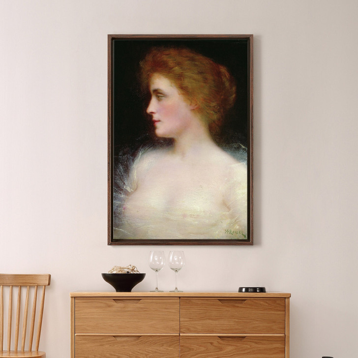 Henri Rondel,Portrait Of A Woman By Henri Rondel,large wall art,framed wall art,canvas wall art,large canvas,M2496