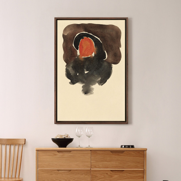 Georgia O'Keeffe,Figure in Black,Abstract Art ,1918,large wall art,framed wall art,canvas wall art,large canvas,M2441