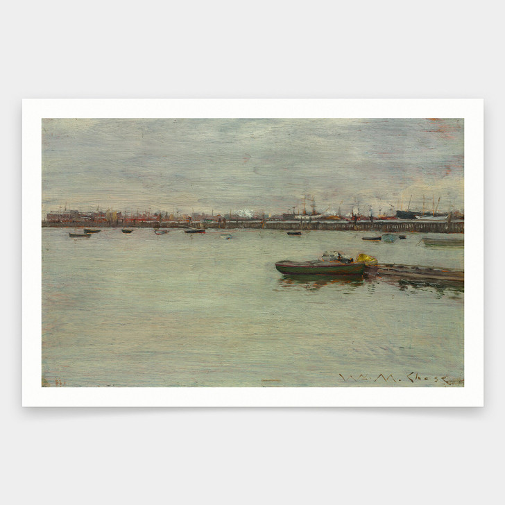 William Merritt Chase,Gray Day on the Bay,art prints,Vintage art,canvas wall art,famous art prints,V2128