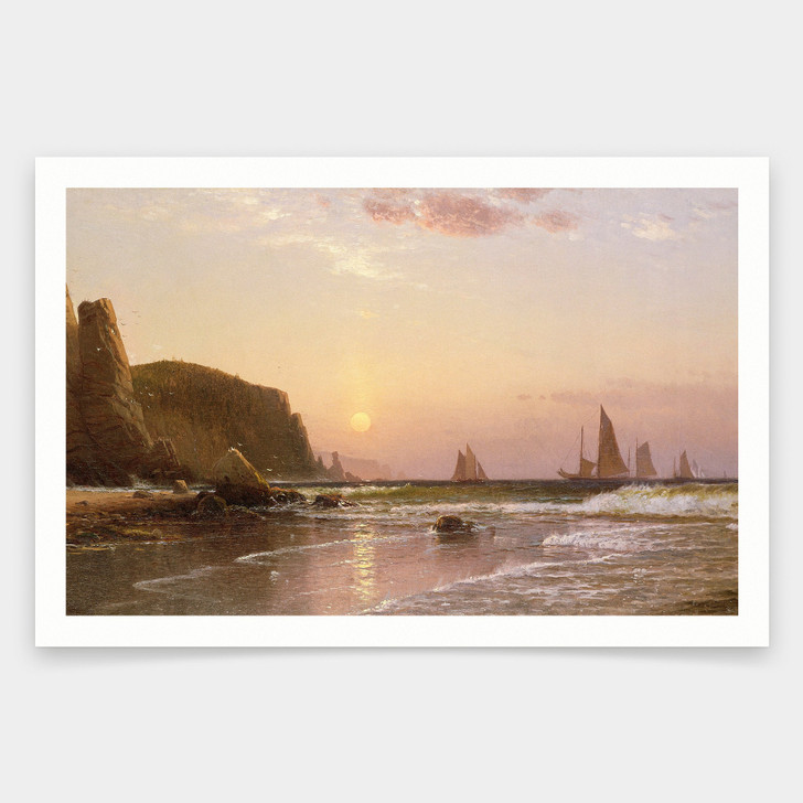 Alfred Thompson Bricher,Morning at Grand Manan,art prints,Vintage art,canvas wall art,famous art prints,V972