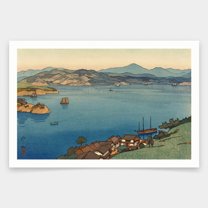 Yoshida Hiroshi,A Calm Day,japanese painting,art prints,Vintage art,canvas wall art,famous art prints,V2163