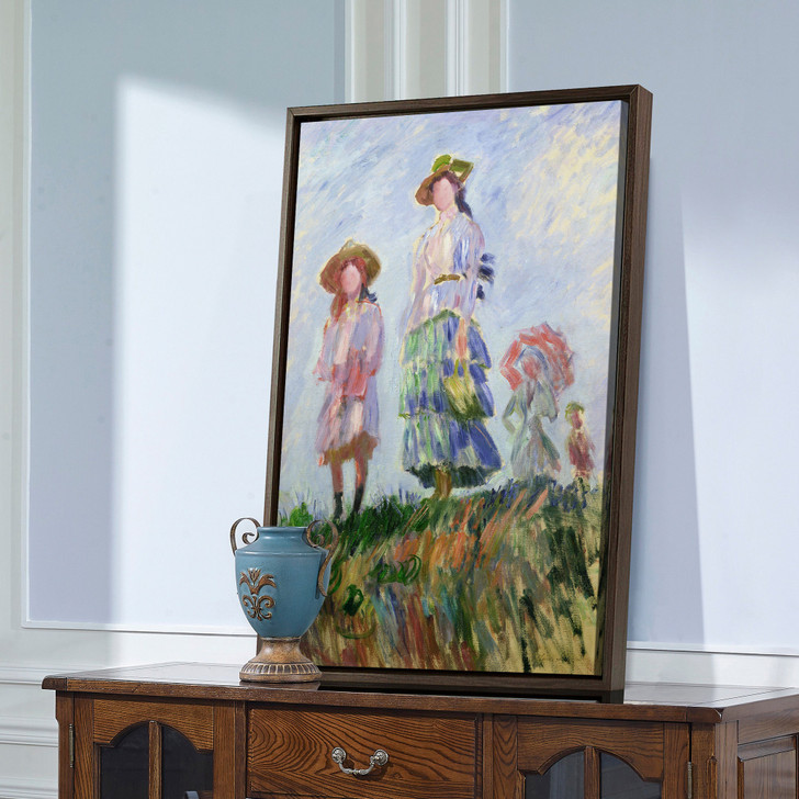 Claude Monet,The Walk,large wall art,framed wall art,canvas wall art,large canvas,M2337