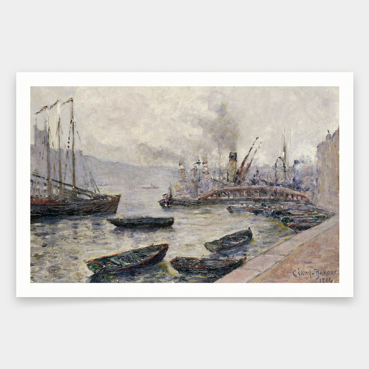 Adolphe Clary Baroux,London Bridge,art prints,Vintage art,canvas wall art,famous art prints,V923