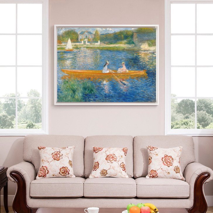 Auguste Renoir, The Skiff, La Yole,Rowing On The River,Canvas Print,Canvas Art,Canvas Wall Art,Large Wall Art,Framed Wall Art,P795