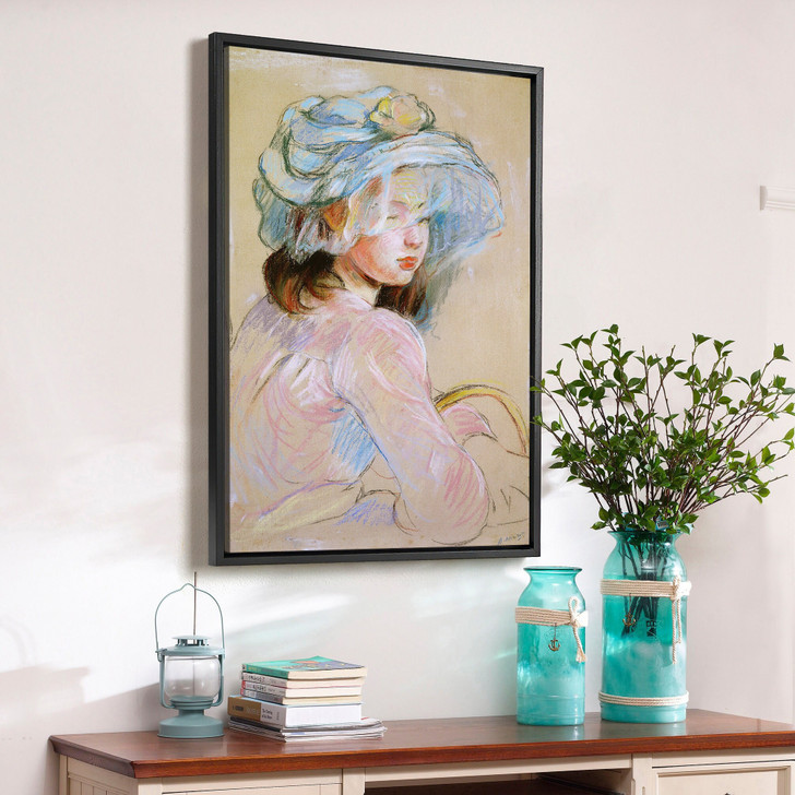 Berthe Morisot,Girl Carrying a Basket,large wall art,framed wall art,canvas wall art,large canvas,M2287