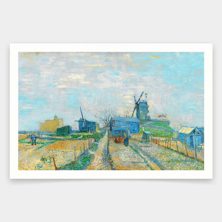 Vincent van Gogh,Montmartre Windmills and Allotments,art prints,Vintage art,canvas wall art,famous art prints,q2126
