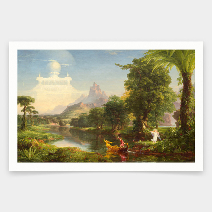 Thomas Cole,The Voyage of Life Youth,art prints,Vintage art,canvas wall art,famous art prints,q2105