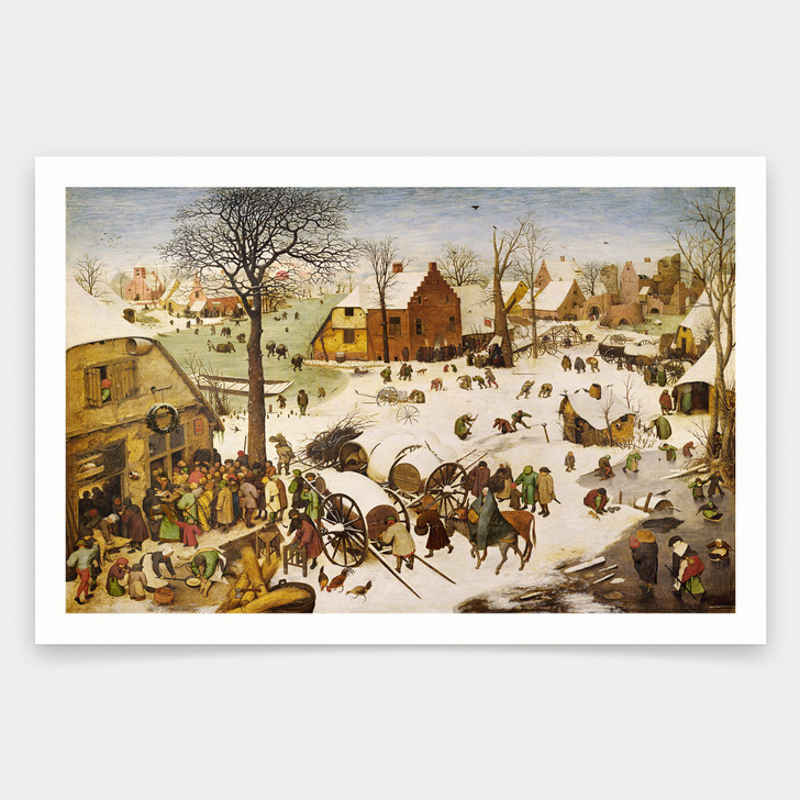 Pieter Bruegel the Elder,The Census at Bethlehem,art prints,Vintage art,canvas wall art,famous art prints,q2061