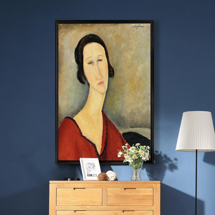 Amedeo Modigliani,Madame Hanka Zborowska, 1917,large wall art,framed wall art,canvas wall art,large canvas,M2219