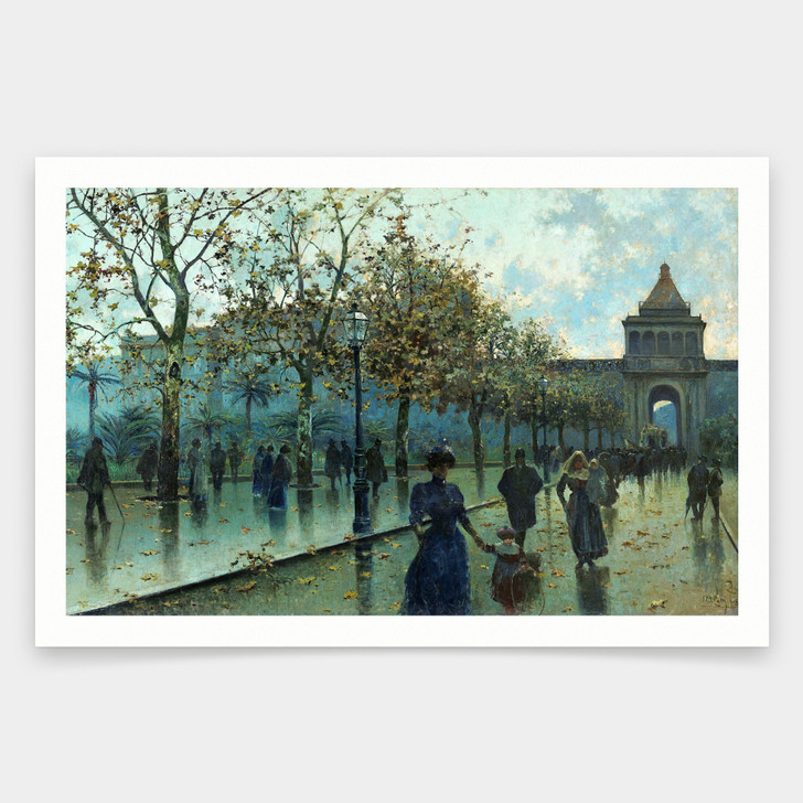 Michele Catti,Porta Nuova,art prints,Vintage art,canvas wall art,famous art prints,q2020