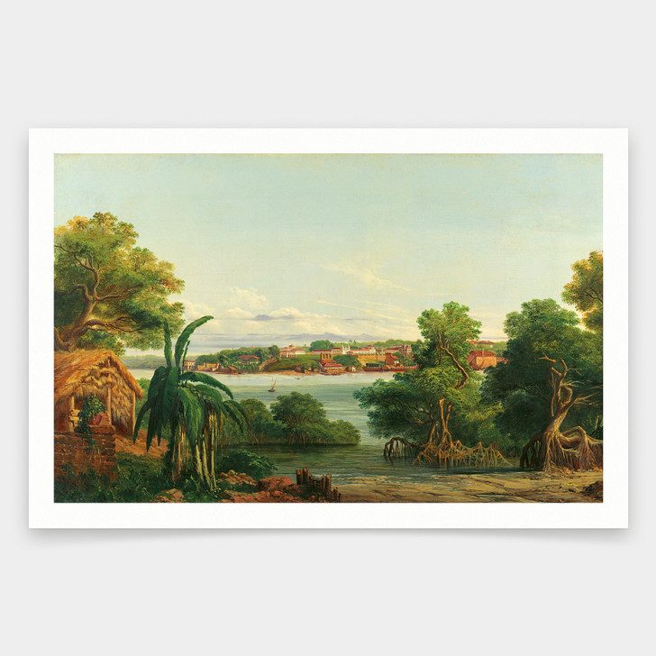 Joseph Léon Righini,Vista de São Luis do Maranhão View of São Luis do Maranhão,art prints,Vintage art,canvas wall art,famous art print,q1982