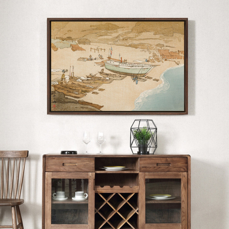 Yoshida Hiroshi,Boshu Beach,japanese painting,large wall art,framed wall art,canvas wall art,large canvas,M2165