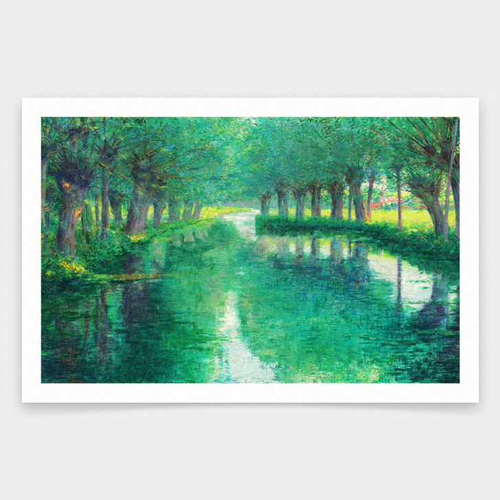 John Leslie Breck,The River Epte, Giverny,art prints,Vintage art,canvas wall art,famous art prints,q1972