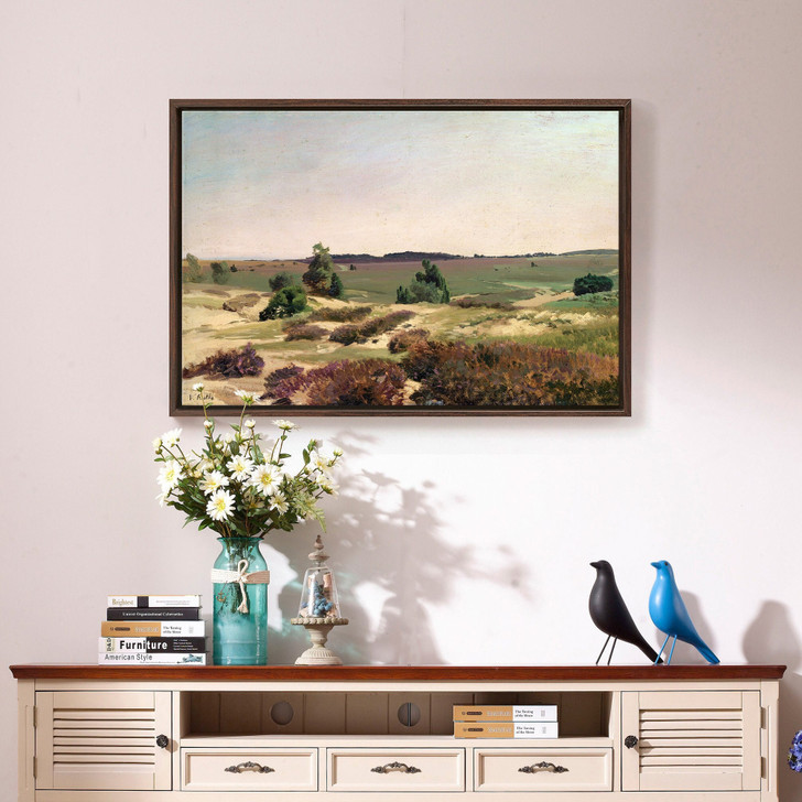 Valentin Ruths,The Heath near Wilsede,large wall art,framed wall art,canvas wall art,large canvas,M2077