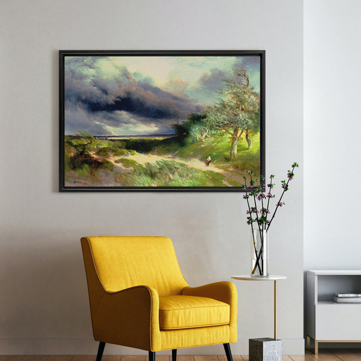 Thomas Moran,East HamptonLong Island Sand Dunes,large wall art,framed wall art,canvas wall art,large canvas,M2060