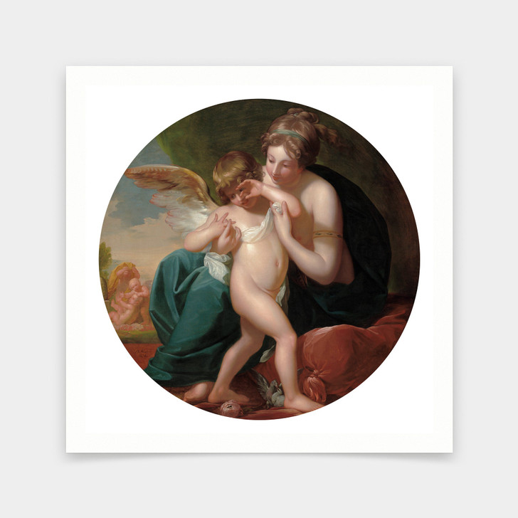 Benjamin West,Cupid, Stung by a Bee, Is Cherished by his Mother,1774,art prints,Vintage art,canvas wall art,famous art prints,V6972