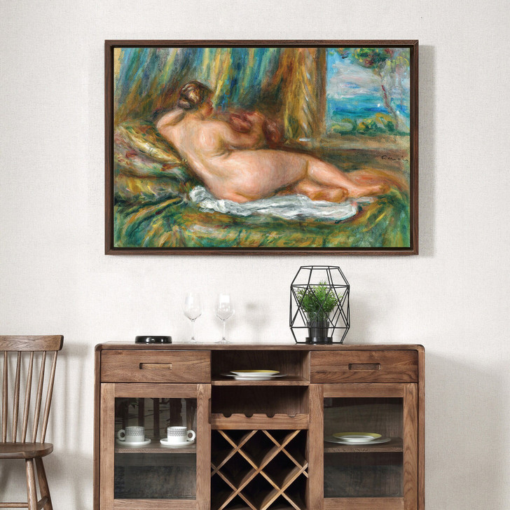 Pierre Auguste Renoir,Reclining Nude or Reclining Odalisque,large wall art,framed wall art,canvas wall art,large canvas,M1963