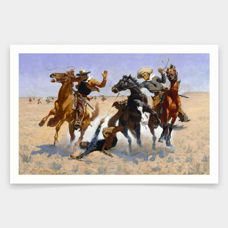 Frederic Remington,Aiding a Comrade,art prints,Vintage art,canvas wall art,famous art prints,q1704