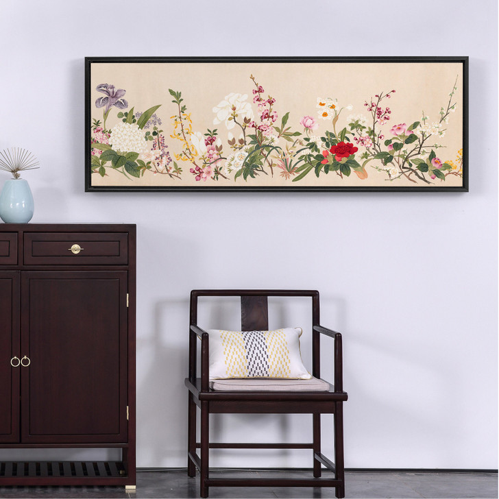 flowers study,Flower collection,canvas print,canvas art,canvas wall art,large wall art,framed wall art,Asian wall art,Chinese art p346