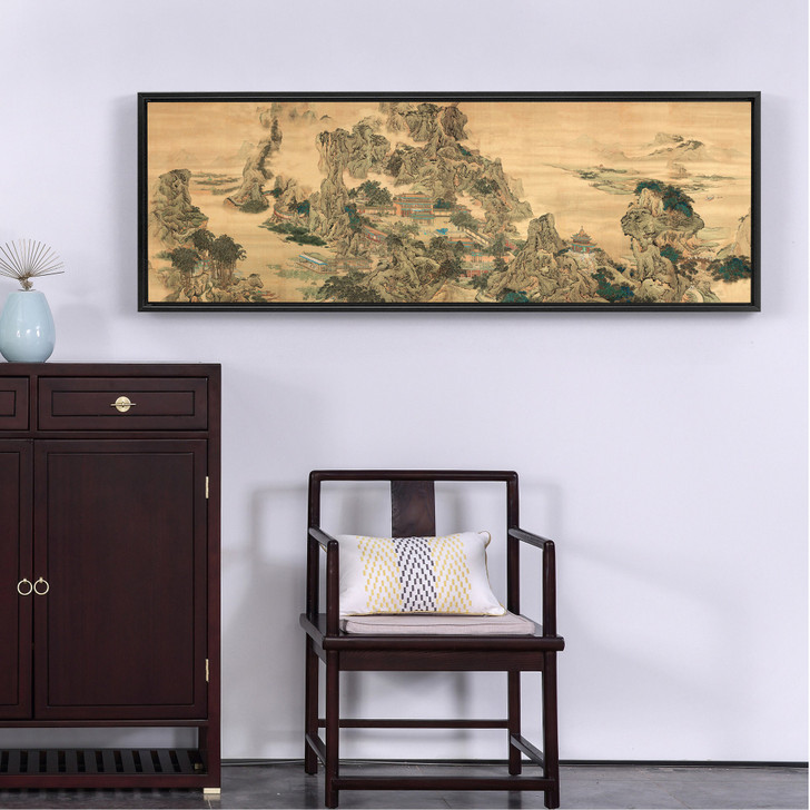 Afang Palace, a palace in the mountains,canvas print,canvas art,canvas wall art,large wall art,framed wall art,Asian wall art,Chinese,p339