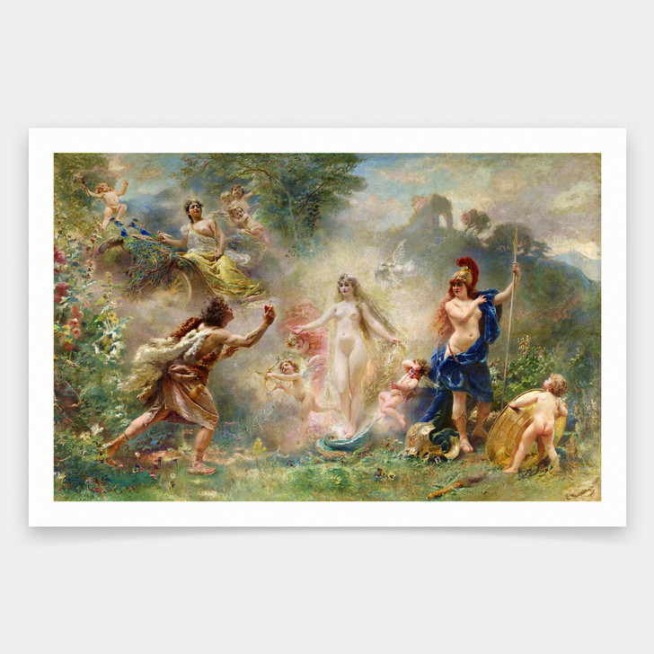 Constantine Makovskiy,The Judgement of Paris V2,art prints,Vintage art,canvas wall art,famous art prints,q1648