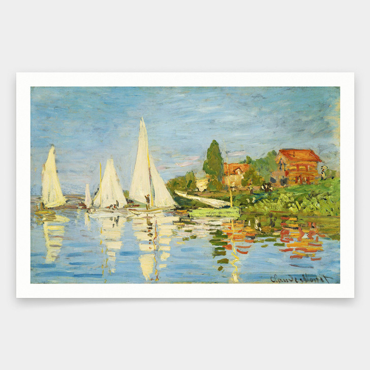Claude Monet,Regattas at Argenteuil,art prints,Vintage art,canvas wall art,famous art prints,q1621
