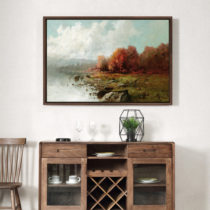 Julian Rix,Autumn by the lake,large wall art,framed wall art,canvas wall art,large canvas,M1795