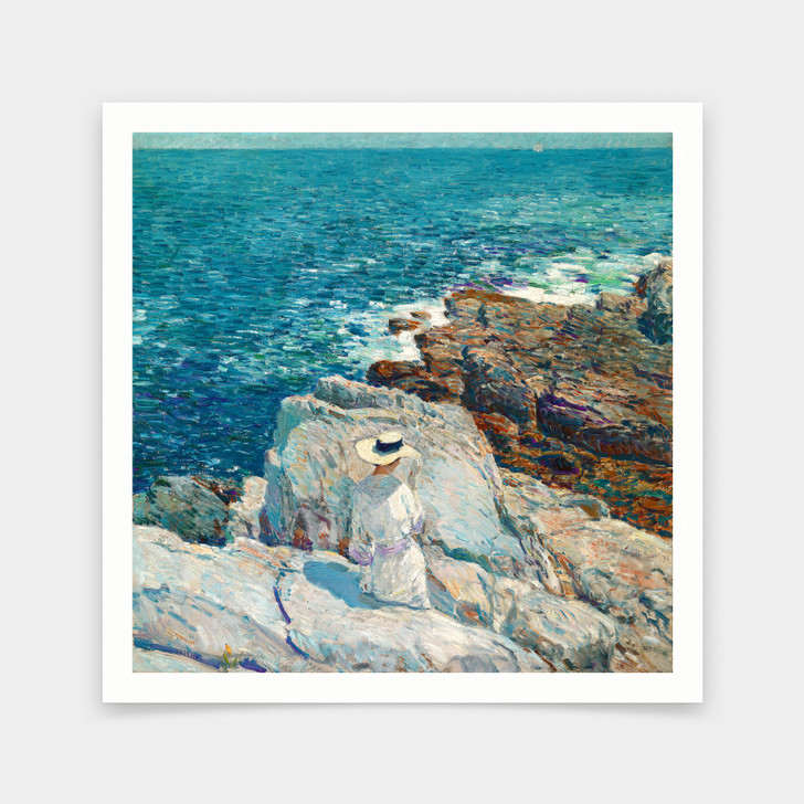 Childe Hassam,The South Ledges, Appledore,art prints,Vintage art,canvas wall art,famous art prints,V7000