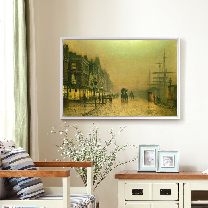 John Atkinson Grimshaw,Liverpool Docks,large wall art,framed wall art,canvas wall art,large canvas,M1711