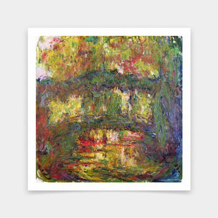 Claude Monet,The Japanese Bridge At Giverny,art prints,Vintage art,canvas wall art,famous art prints,V7008