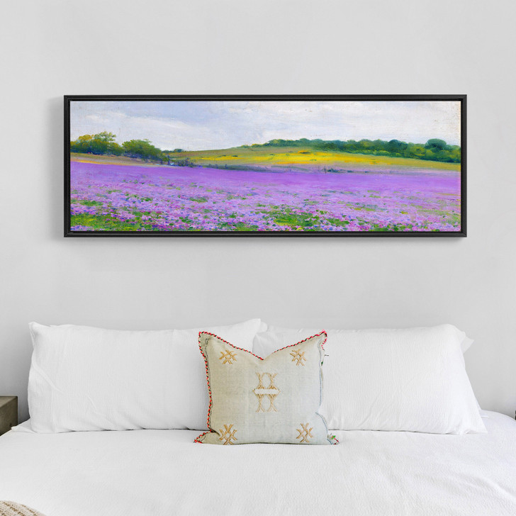 Purple flower field,lavender art,wildflower landscape,canvas print,canvas art, canvas wall art,extra large canvas art,large canvas wall p189