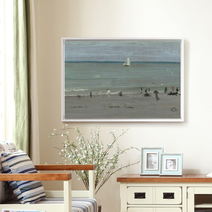James McNeill Whistler,Coast Scene, Bathers,large wall art,framed wall art,canvas wall art,large canvas,M1583