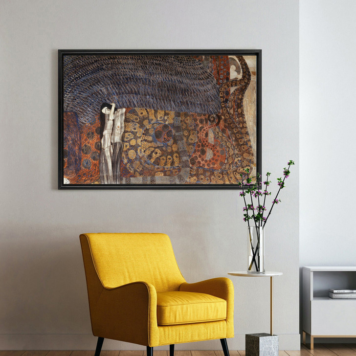 Gustav Klimt,Beethoven Frieze,The Hostile Powers-2,,large wall art,framed wall art,canvas wall art,large canvas,M1453