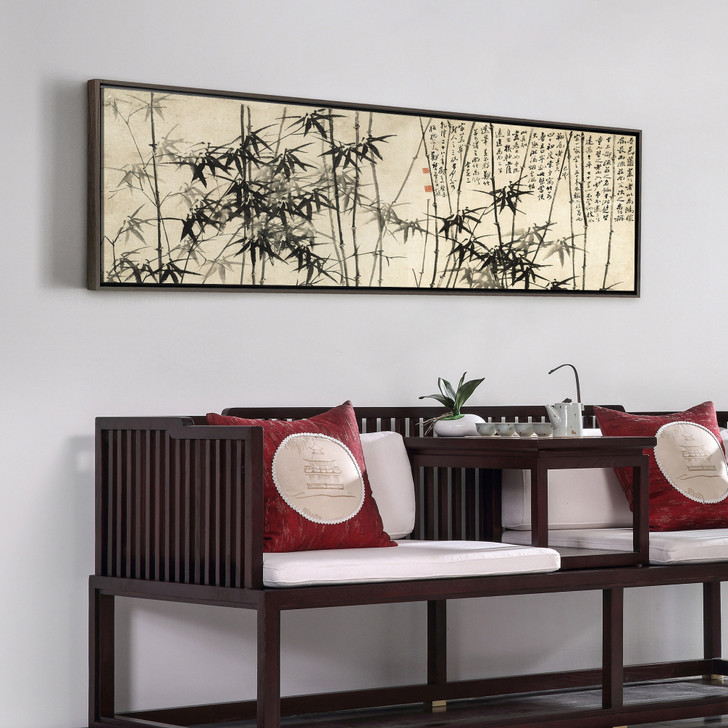 Zheng Xie,Ink Bamboo,,Canvas Print,Canvas Art,Canvas Wall Art,Large Wall Art,Framed Wall Art,Asian Wall Art,Chinese Art P348