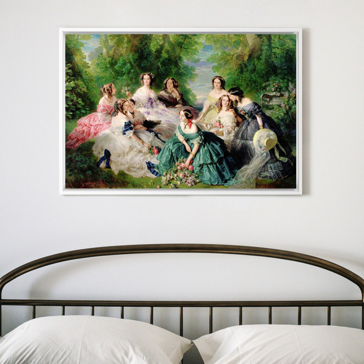 Franz Xaver Winterhalter,Empress Eugenie Surrounded by her Ladies in Waiting,large wall art,framed wall art,canvas wall art,M1367