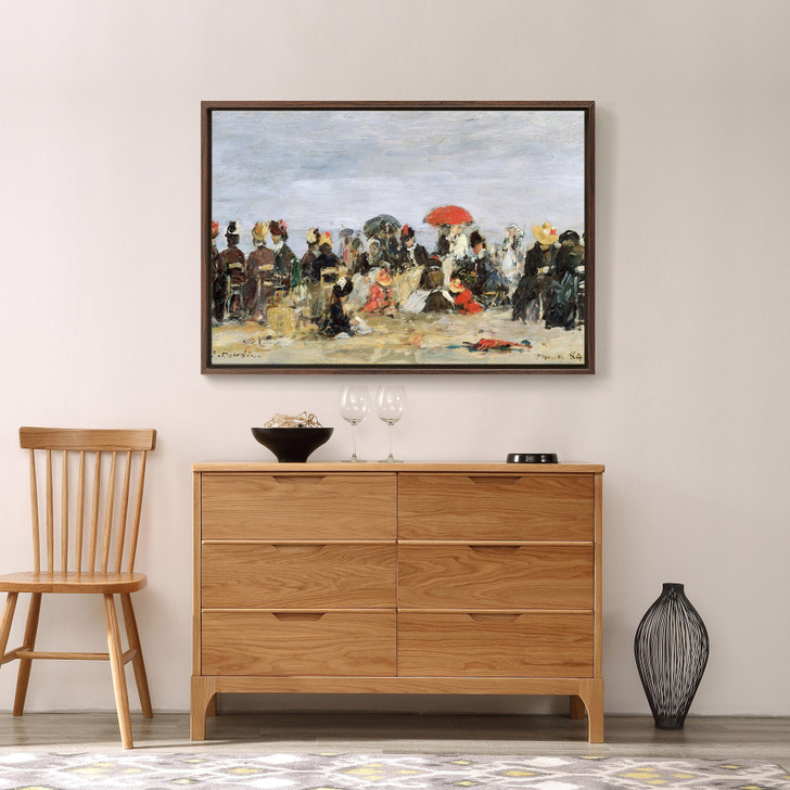 Eugene Louis Boudin,Figures on a Beach,large wall art,framed wall art,canvas wall art,M1308