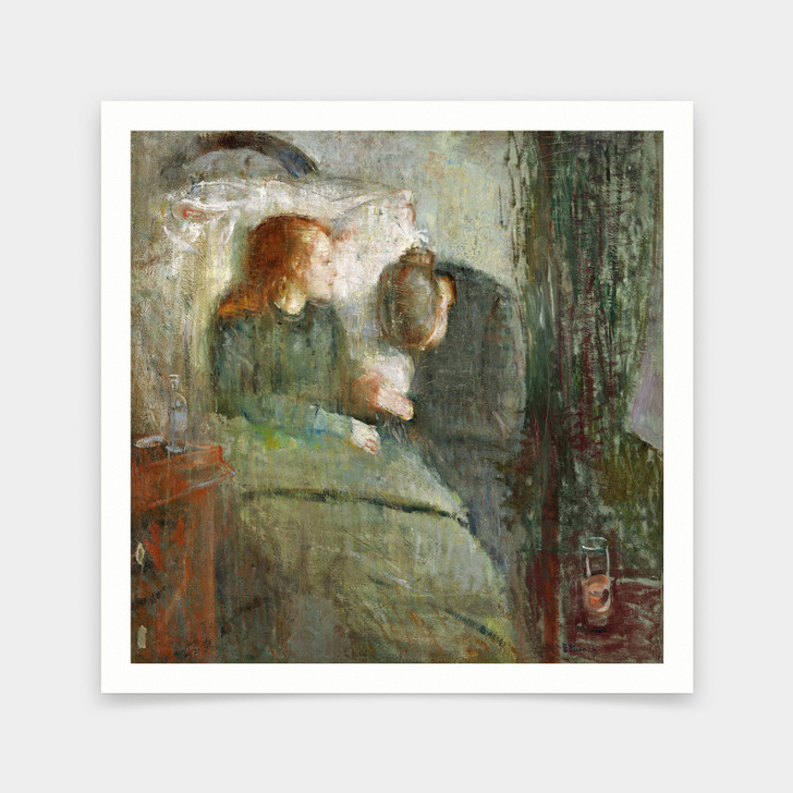 Edvard Munch,The Sick Child,art prints,Vintage art,canvas wall art,famous art prints,V7035