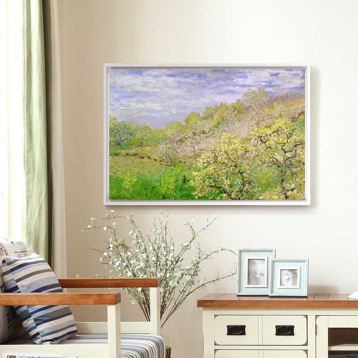 Claude Monet,Trees in Blossom,large wall art,framed wall art,canvas wall art,M1179