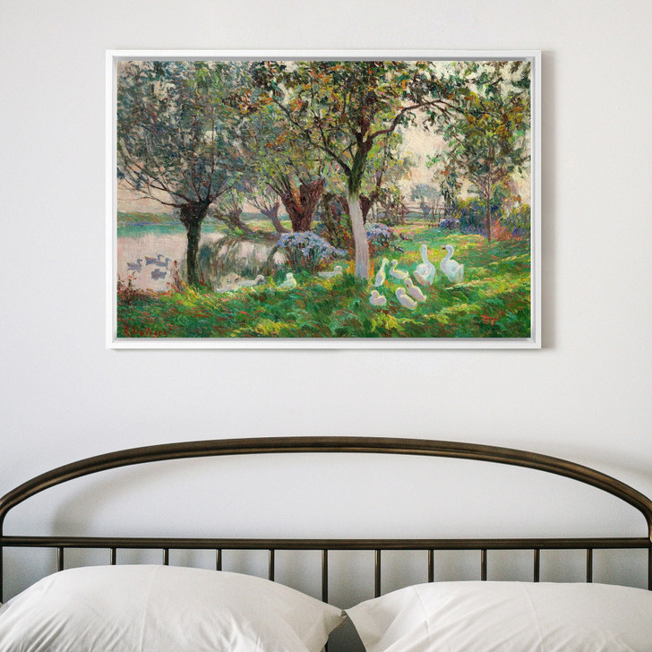 Anna De Weert,Ducklings in an Orchard,large wall art,framed wall art,canvas wall art,M987