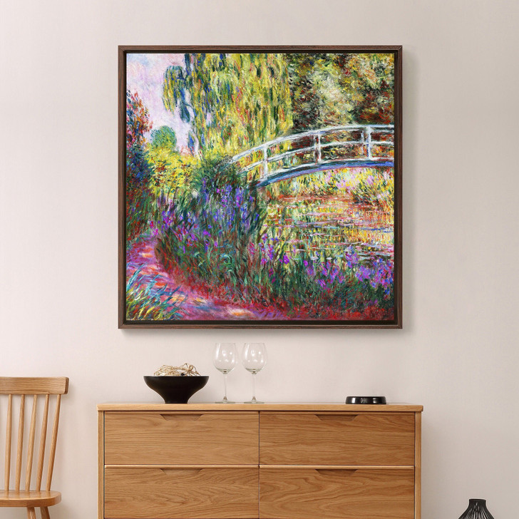 Claude Monet,The Japanese Bridge,Canvas Print,Canvas Art,Canvas Wall Art,Large Wall Art,Framed Wall Art,P2638